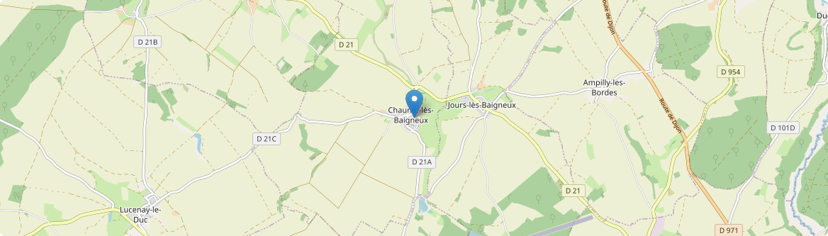 Chaume-lès-Baigneux - Carte