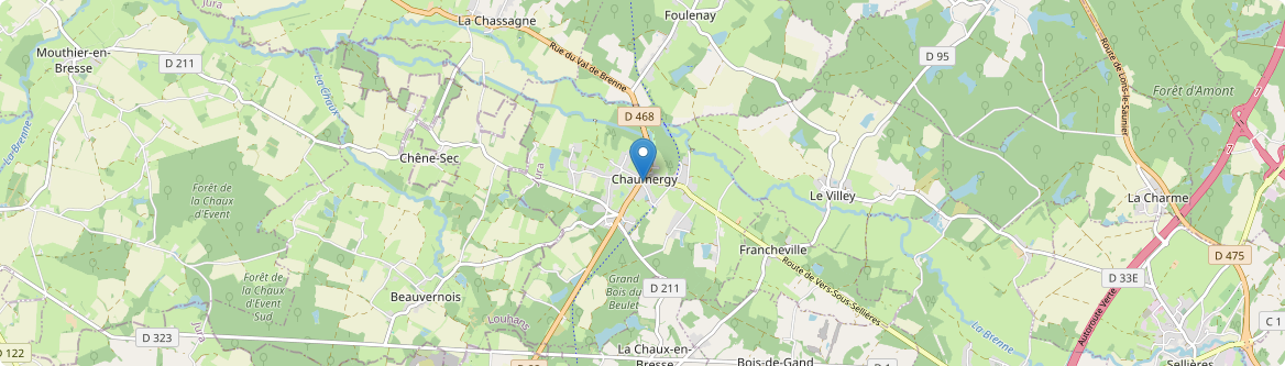 Chaumergy - Carte