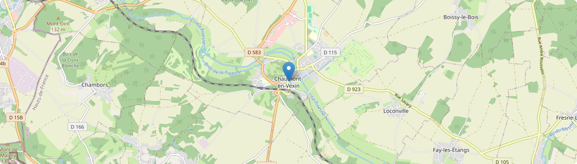 Chaumont-en-Vexin - Carte