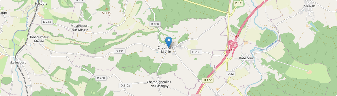 Chaumont-la-Ville - Carte