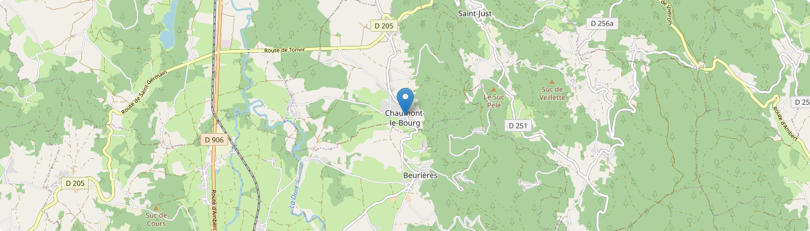 Chaumont-le-Bourg - Carte