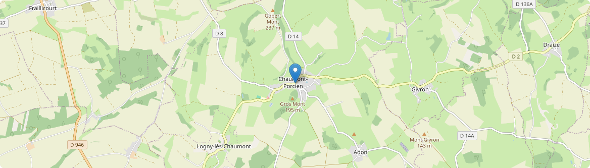Chaumont-Porcien - Carte