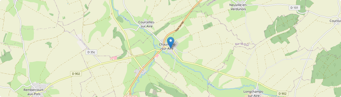 Chaumont-sur-Aire - Carte
