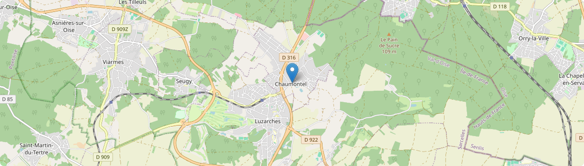 Chaumontel - Carte
