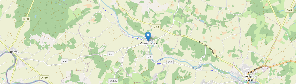 Chaumussay - Carte