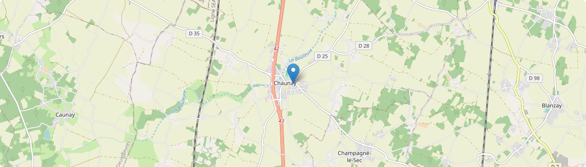 Chaunay - Carte