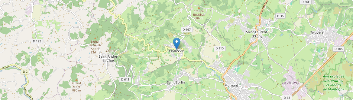 Chaussan - Carte