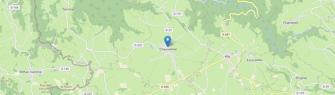 Chaussenac - Carte
