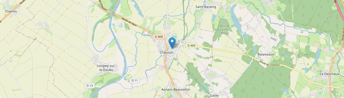 Chaussin - Carte