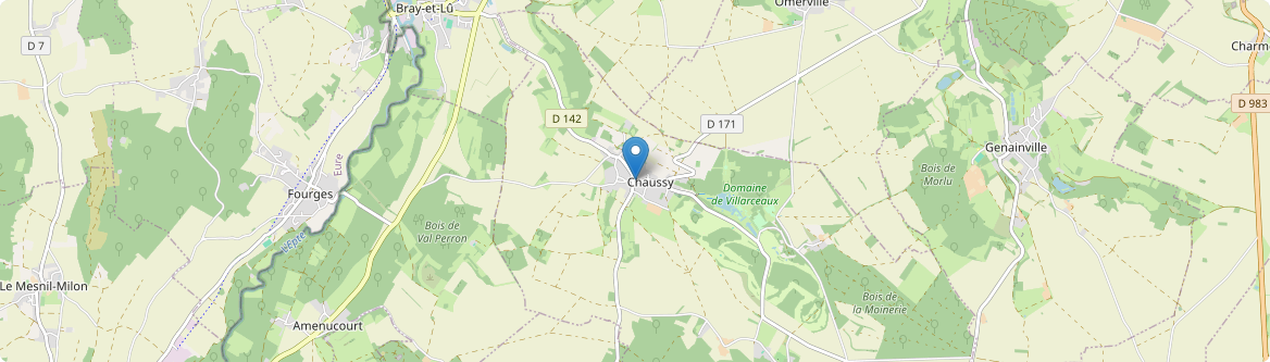 Chaussy - Carte