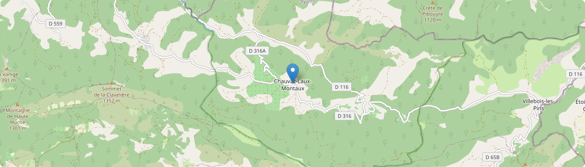 Chauvac-Laux-Montaux - Carte