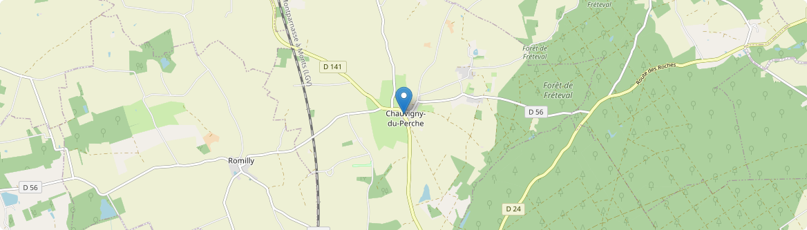 Chauvigny-du-Perche - Carte
