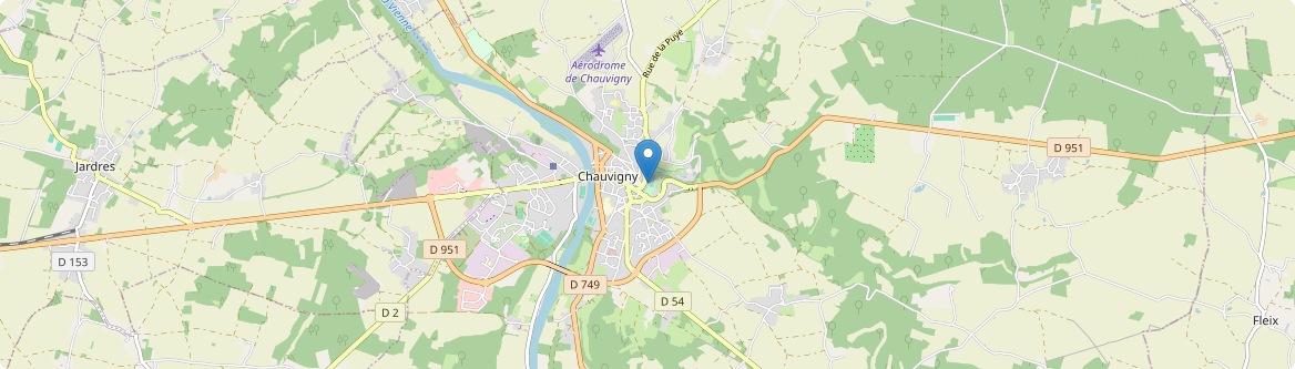 Chauvigny - Carte