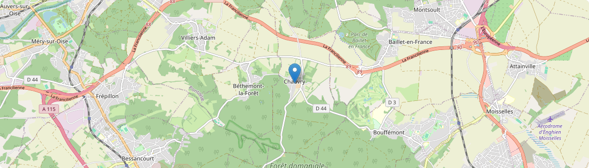 Chauvry - Carte