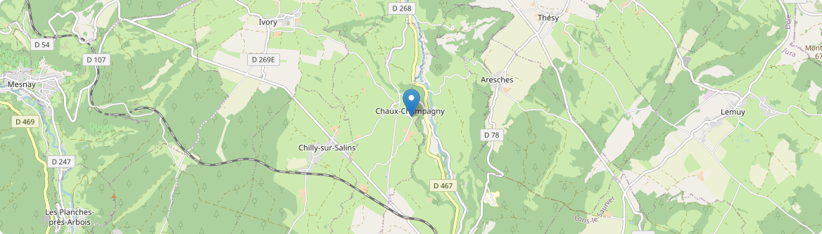 Chaux-Champagny - Carte