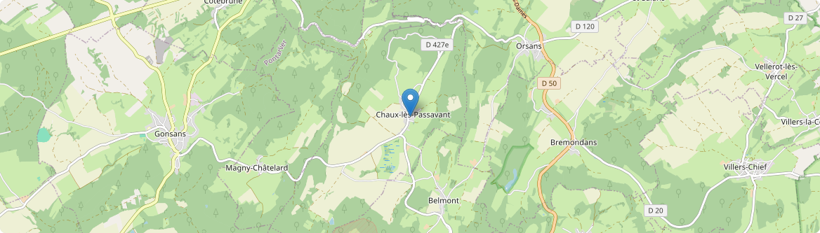Chaux-lès-Passavant - Carte