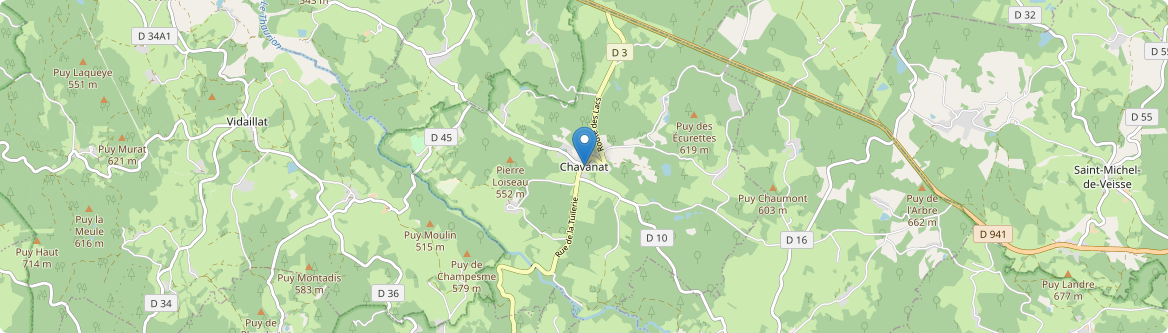 Chavanat - Carte