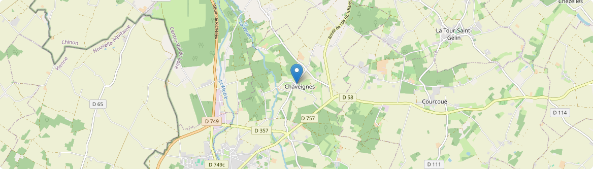 Chaveignes - Carte