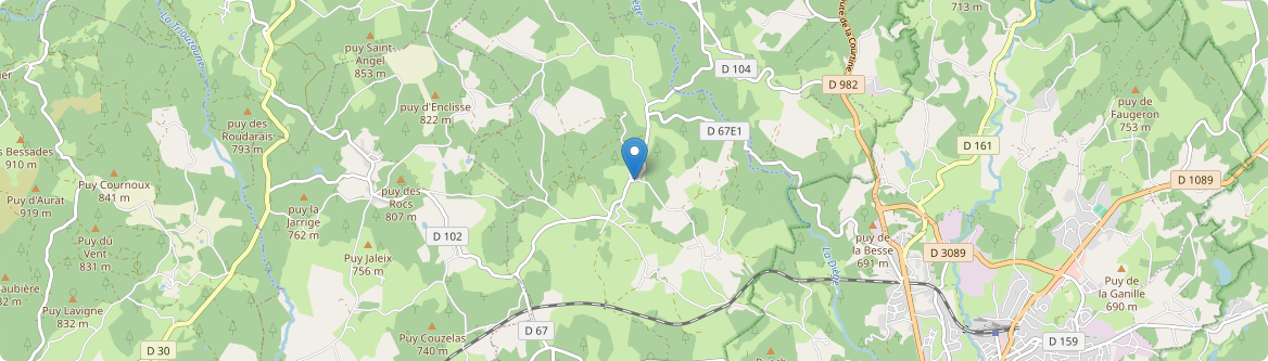 Chaveroche - Carte