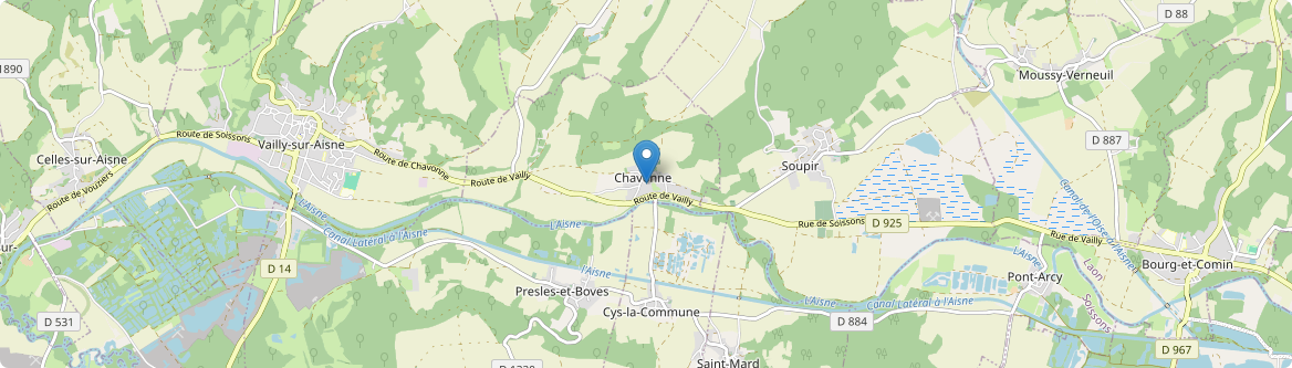 Chavonne - Carte