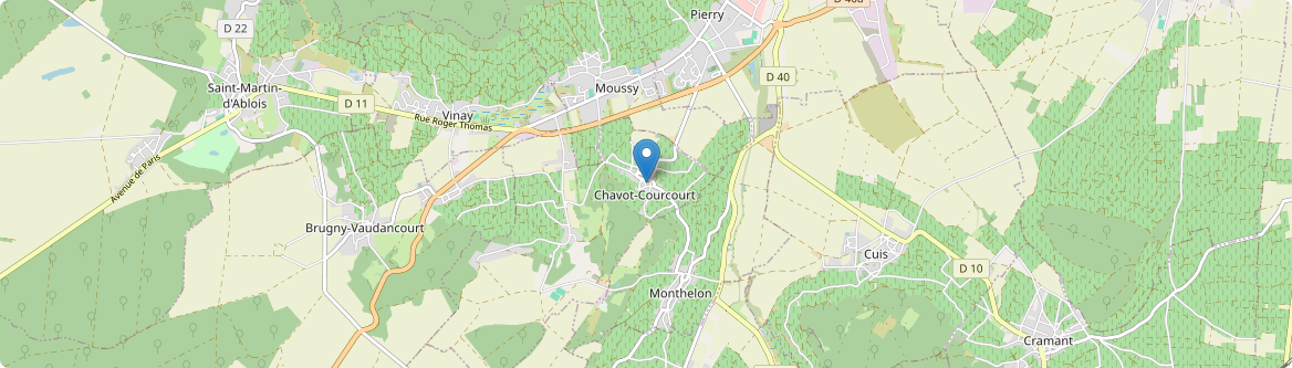 Chavot-Courcourt - Carte