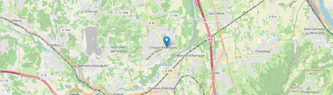 Chazay-d'Azergues - Carte