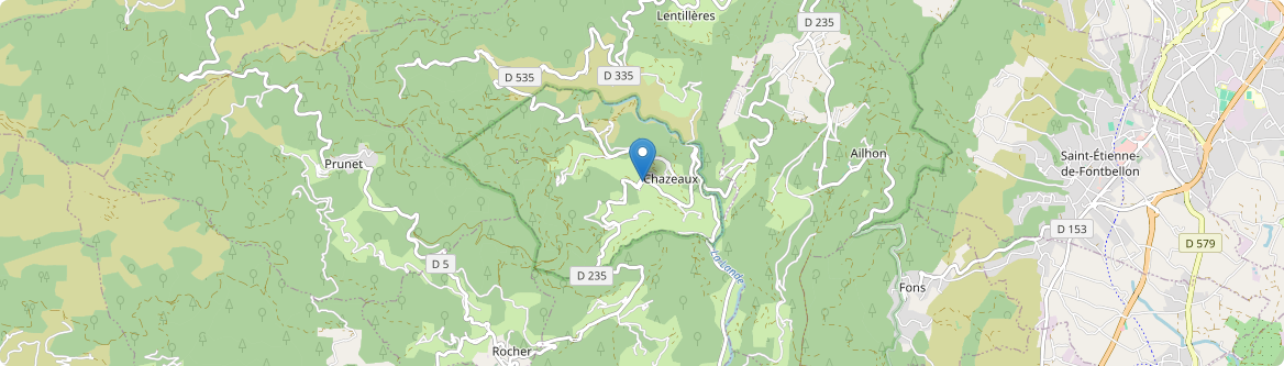 Chazeaux - Carte