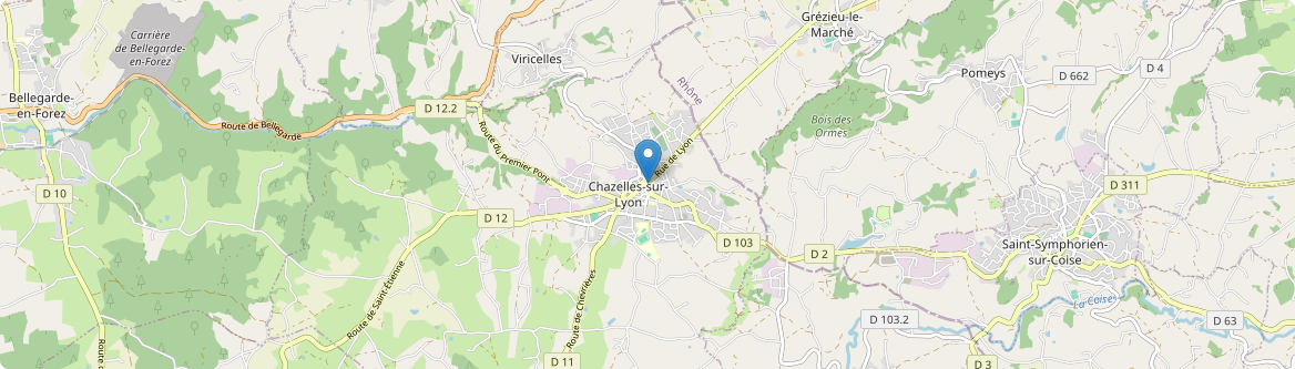 Chazelles-sur-Lyon - Carte
