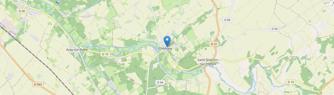 Chédigny - Carte