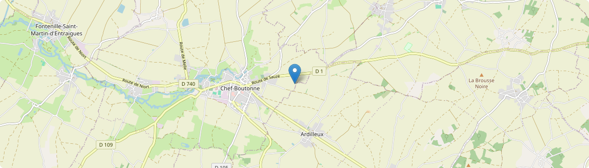 Chef-Boutonne - Carte