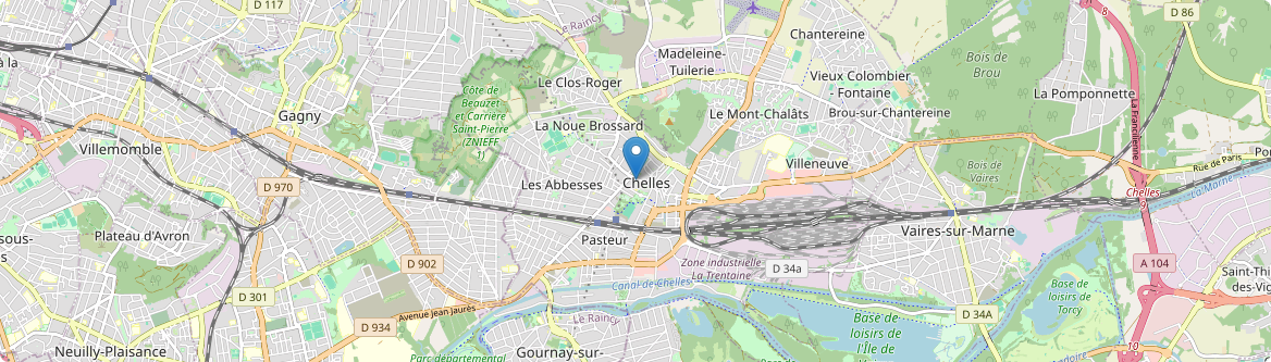 Chelles - Carte
