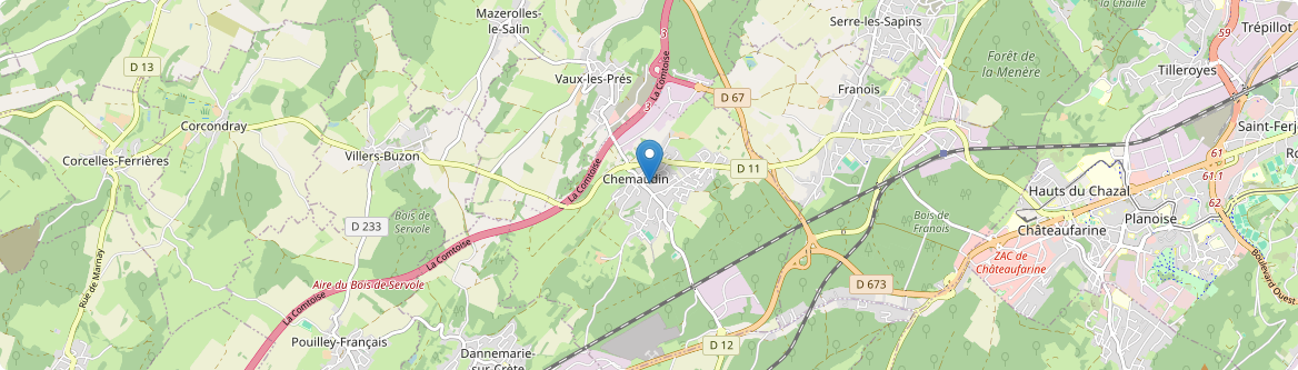 Chemaudin et Vaux - Carte
