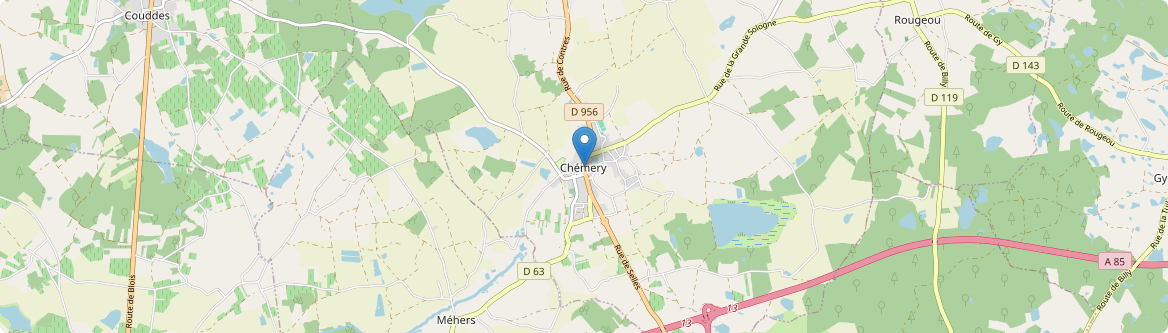 Chémery - Carte