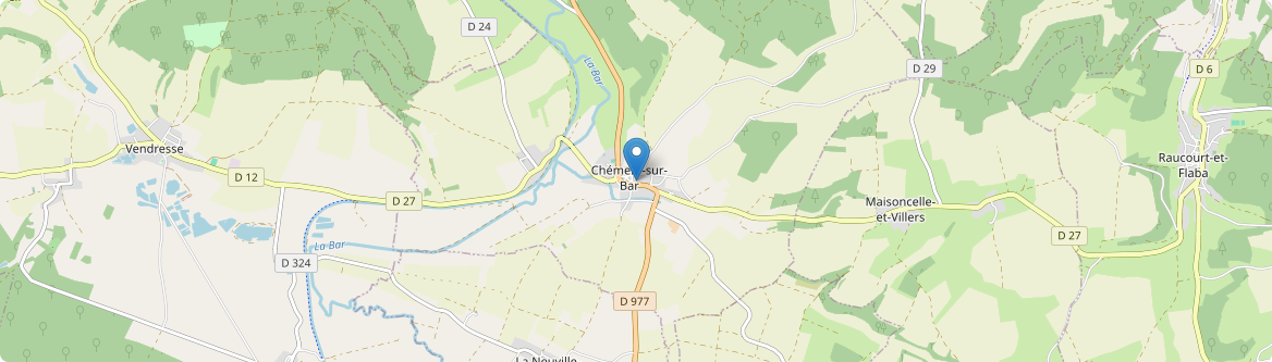 Chémery-Chéhéry - Carte