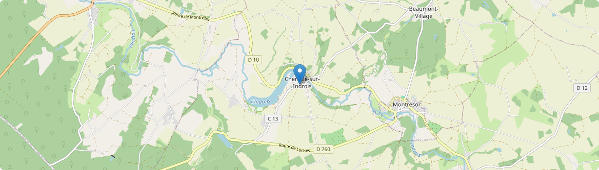 Chemillé-sur-Indrois - Carte