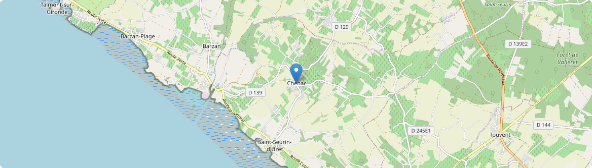 Chenac-Saint-Seurin-d'Uzet - Carte