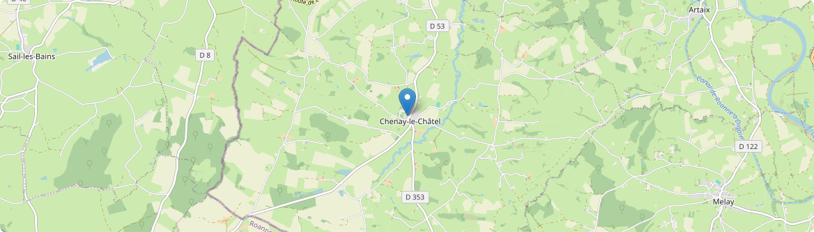 Chenay-le-Châtel - Carte