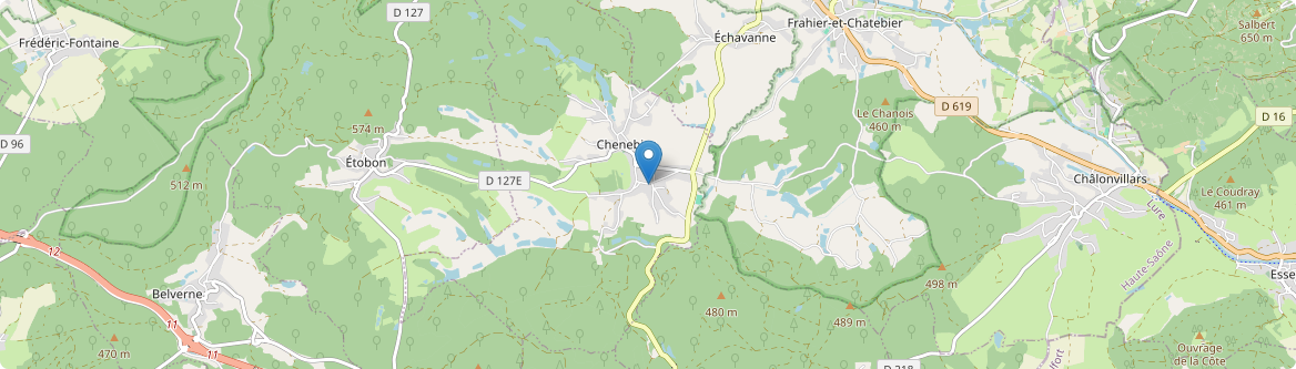 Chenebier - Carte