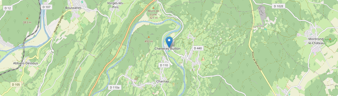 Chenecey-Buillon - Carte