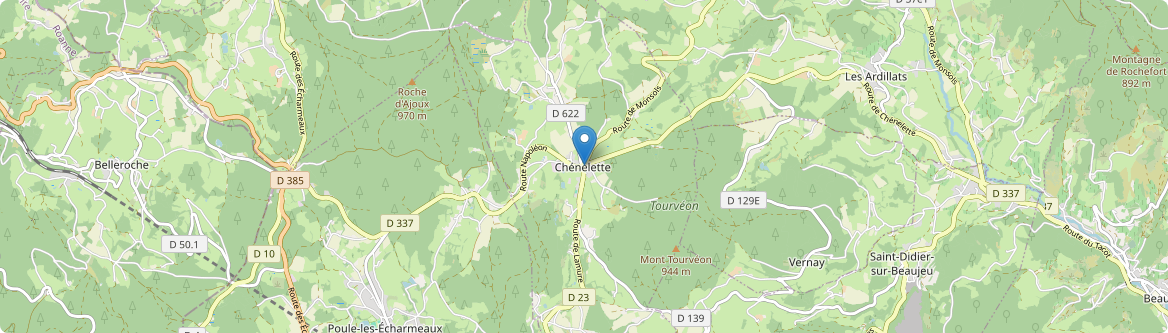 Chénelette - Carte