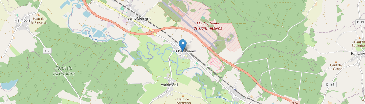Chenevières - Carte