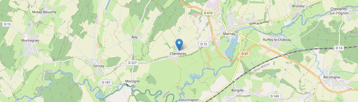 Chenevrey-et-Morogne - Carte