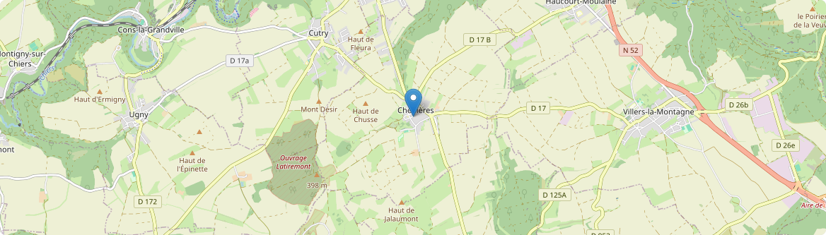 Chenières - Carte