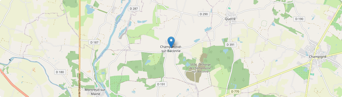 Chenillé-Champteussé - Carte
