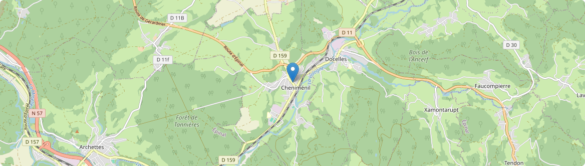 Cheniménil - Carte