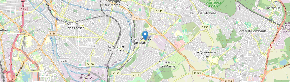 Chennevières-sur-Marne - Carte