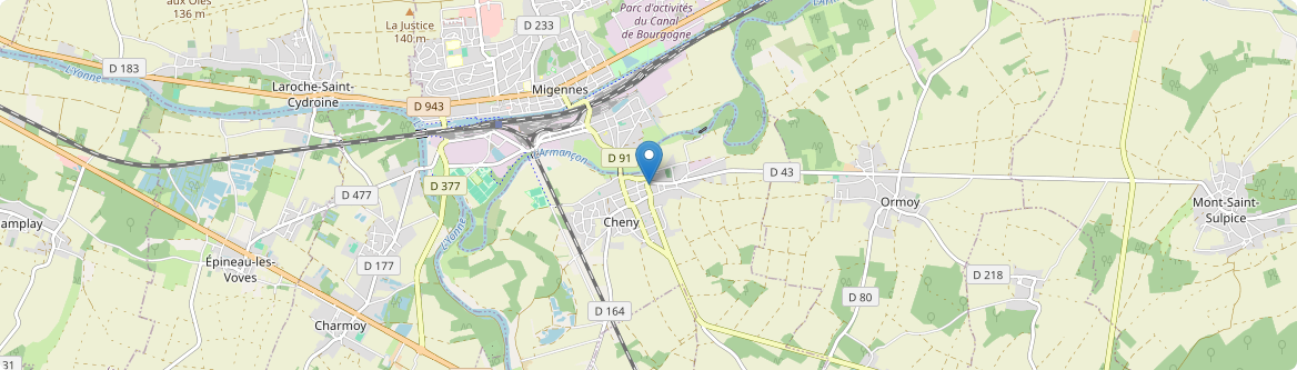 Cheny - Carte