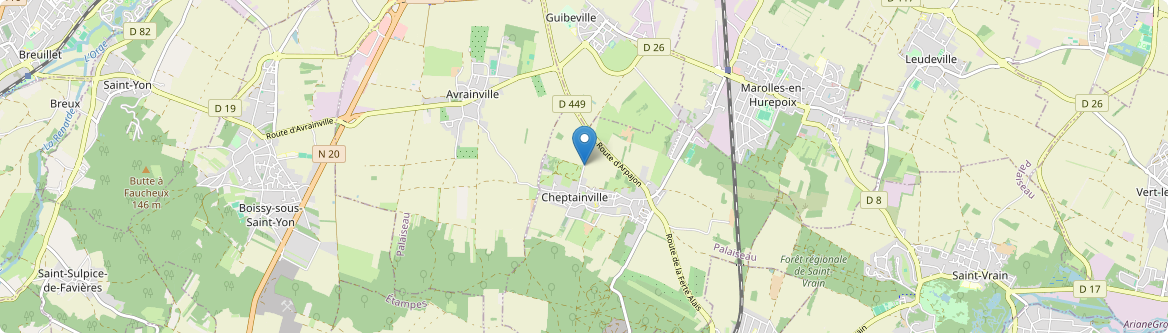 Cheptainville - Carte