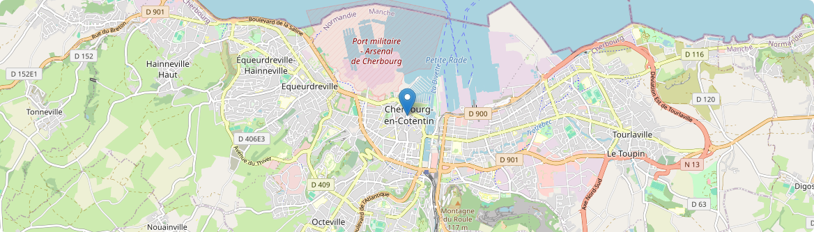 Cherbourg-en-Cotentin - Carte