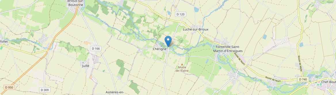 Chérigné - Carte